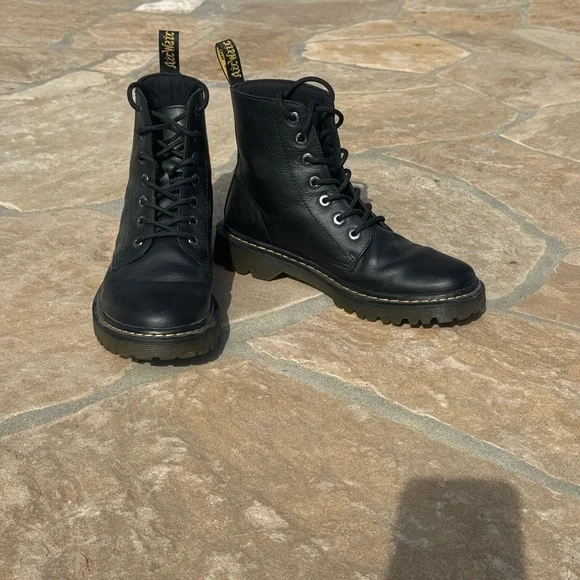 Dr. Martens Luana Black Lace-Up Boots - Picture 5 of 7